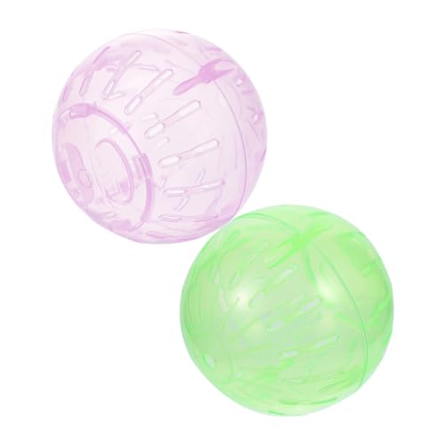 BRIGHTFUFU 2stücke Hamster Übung Ball Hamster Laufende Ball Spielzeug Für Kleine Haustiere Laufbälle Für Igel Und Käfigratten von BRIGHTFUFU