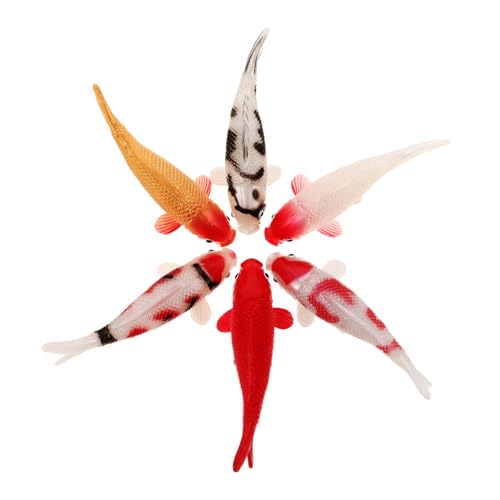 BRIGHTFUFU 6stücke Künstliche Fische Realistische Aquarien-Dekoration Für Fischbehälter Terrarien Und Büros Vivid Fake Fische Für Ansprechende Unterwasser-szenen Hochwertige Dekoration von BRIGHTFUFU