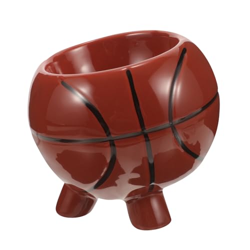 BRIGHTFUFU Sichere Haustier Fütterung Schüssel Basketball Thema Hund Schüssel Keramik Wiederverwendbare Bequem für Haustier von BRIGHTFUFU