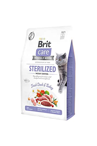 BRIT Care Grain Free Sterilized Weight Control mit Ente und Pute 2kg von Brit