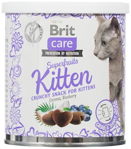 Brit Care Snack Superfruits Kätzchen Huhn Kokos Heidelbeere 100 g 100 von Brit