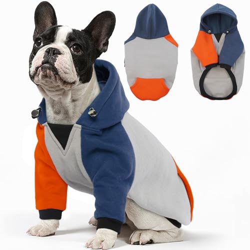 BRKURLEG Hunde-Kapuzenpullover für kleine und mittelgroße Hunde, Winter-Welpen-Kapuzenpullover mit Taschen, warme Hundekleidung für Hunde, Mädchen, Jungen, Hundepullover, Hemd, Hoodies mit Tasche, BRKURLEG Hunde-Kapuzenpullover für kleine und mittelgroße Hunde, Winter-Welpen-Kapuzenpullover mit Taschen, warme Hundekleidung für Hunde, Mädchen, Jungen, Hundepullover, Hemd, Hoodies mit Tasche, von BRKURLEG