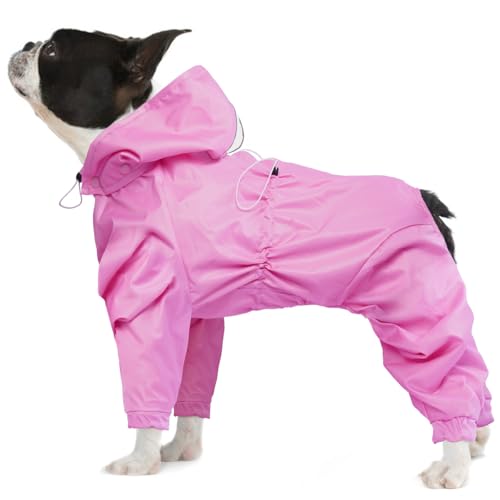 BRKURLEG Hunde-Regenmantel, 4 Beine, wasserdichte Regenjacke mit Loch für die Leine, reflektierend, Haustierponcho für mittelgroße Hunde, große Hunde, Jungen, Mädchen, leichte, wasserdichte Jacken, BRKURLEG Hunde-Regenmantel, 4 Beine, wasserdichte Regenjacke mit Loch für die Leine, reflektierend, Haustierponcho für mittelgroße Hunde, große Hunde, Jungen, Mädchen, leichte, wasserdichte Jacken, von BRKURLEG