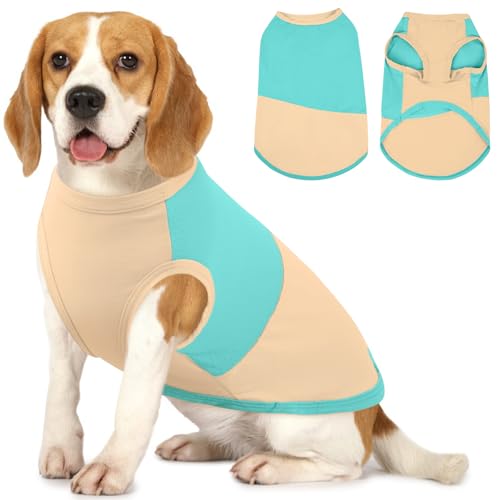 BRKURLEG Sommer-Hunde-Shirt, atmungsaktiv, weich, kühlende Weste für den Sommer, schnell trocknend, leicht, ärmellos, grüngelb, Größe XL BRKURLEG Sommer-Hunde-Shirt, atmungsaktiv, weich, kühlende Weste für den Sommer, schnell trocknend, leicht, ärmellos, grüngelb, Größe XL von BRKURLEG