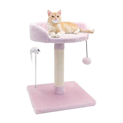 BROJAQ Katzenturm - Indoor-Katzen-Katzenkratzbaum-Turm-Kratzbaum,Gemütlicher Mini-Katzenpfleger, interaktives Spielzeug für schlafende und spielende Kätzchen und Katzen von BROJAQ
