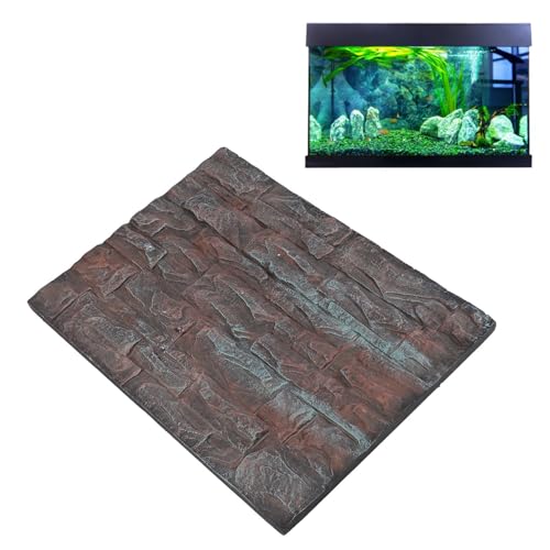 BROLEO Aquarium-Hintergrund, 3D-Hintergrund, lebendig, fein verarbeitet, einfache Montage, Schaumstoff für Reptilien, Aquarium (D) von BROLEO