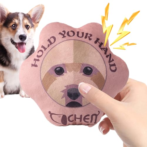 BROLEO Quietschspielzeug für Hunde | Hundespielzeug in Pfotenform zum Zahnen | Weiches, langlebiges, niedliches, gefülltes, quietschendes Welpenspielzeug für die Zahnreinigung und mittelgroßer Hunde von BROLEO