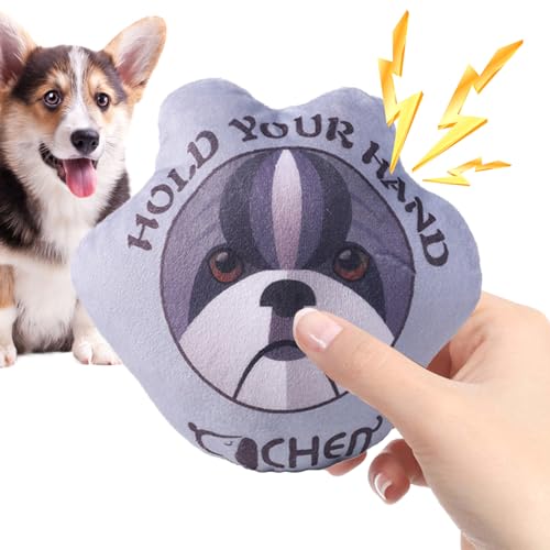BROLEO Quietschspielzeug für Hunde | Welpenspielzeug im Hundepfoten-Design - Weiches, langlebiges, niedliches, gefülltes, quietschendes Welpenspielzeug für die Zahnreinigung und mittelgroßer Hunde von BROLEO
