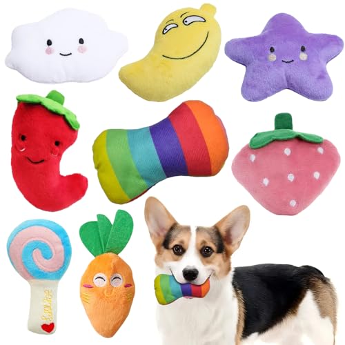 BRTNUP Quietschendes Hundespielzeug für Welpen, niedliches kleines Plüsch-Hundespielzeug, interaktives Zahnen, weiches Kauspielzeug, quietschendes Hundespielzeug, Plüsch-Hundespielzeug für kleine, BRTNUP Quietschendes Hundespielzeug für Welpen, niedliches kleines Plüsch-Hundespielzeug, interaktives Zahnen, weiches Kauspielzeug, quietschendes Hundespielzeug, Plüsch-Hundespielzeug für kleine, von BRTNUP