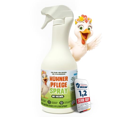 GefiederLiebe® Hühner Pflege Spray 1L – Umgebungsspray & Kontaktspray mit Aloe Vera & natürlichen Inhaltsstoffen – Sanfte Pflege & Hautschutz für Geflügel & Stallhygiene von BS Luxry