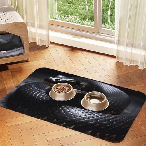 Hundefuttermatte, saugfähige Futtermatte für Futter- und Wassernäpfe, rutschfeste Platzierunterlage für Böden, wasserdicht, schnell trocknend, Wasserspendermatte für Hunde, Welpen, Katzen, 40,6 x 61 Hundefuttermatte, saugfähige Futtermatte für Futter- und Wassernäpfe, rutschfeste Platzierunterlage für Böden, wasserdicht, schnell trocknend, Wasserspendermatte für Hunde, Welpen, Katzen, 40,6 x 61 von BSCKKDMN