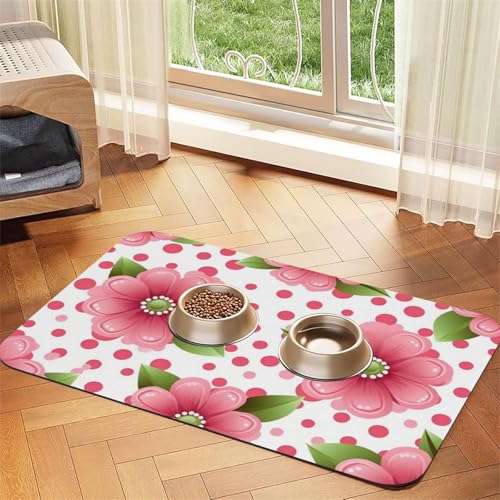 Hundefuttermatte, saugfähige Futtermatte für Futter- und Wassernäpfe, rutschfeste Platzierunterlage für Böden, wasserdicht, schnell trocknend, Wasserspendermatte für Hunde, Welpen, Katzen, 40,6 x 61 Hundefuttermatte, saugfähige Futtermatte für Futter- und Wassernäpfe, rutschfeste Platzierunterlage für Böden, wasserdicht, schnell trocknend, Wasserspendermatte für Hunde, Welpen, Katzen, 40,6 x 61 von BSCKKDMN