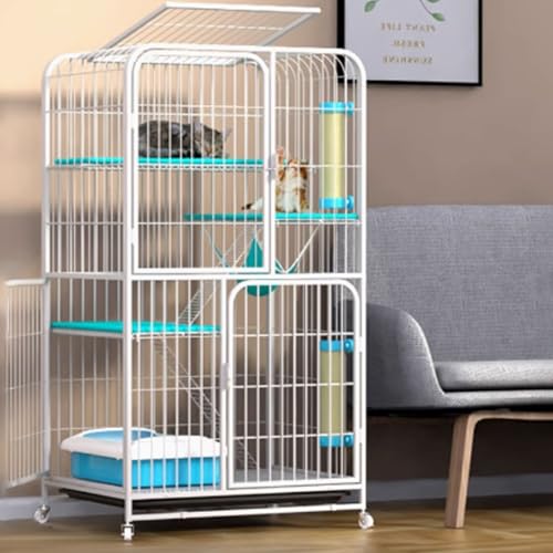 Katzenkäfige for den Innenbereich, Catio-Katzengehege for den Innenbereich auf Rädern, geschlossener Katzenlaufstall, Katzengehege mit PVC-Tablett for Frettchen, Chinchillas, Kleintiere(White,71*55*13 Katzenkäfige for den Innenbereich, Catio-Katzengehege for den Innenbereich auf Rädern, geschlossener Katzenlaufstall, Katzengehege mit PVC-Tablett for Frettchen, Chinchillas, Kleintiere(White,71*55*13 von BSDIAOSU
