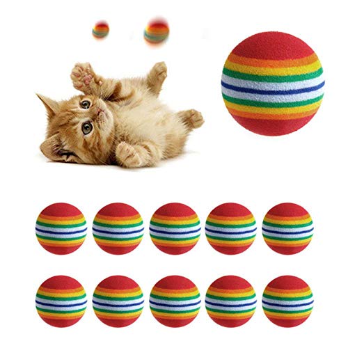 BSDIHRIWEJFHSIE 10Pcs buntes Haustier Regenbogenschaum Holen Bälle trainieren interaktives Hund lustiges Spielzeug-Gezeigt als das Bild BSDIHRIWEJFHSIE 10Pcs buntes Haustier Regenbogenschaum Holen Bälle trainieren interaktives Hund lustiges Spielzeug-Gezeigt als das Bild von BSDIHRIWEJFHSIE