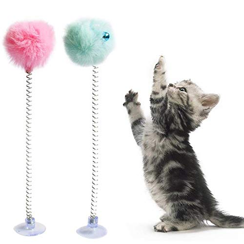 BSDIHRIWEJFHSIE 2Pcs / Set Cat Teaser Zauberstab Plüsch Ball Bell Dekor Frühling Saugnapf Cat Wand Cat Interaktives Spielzeug Haustierbedarf Cat Favor-4,2pcs BSDIHRIWEJFHSIE 2Pcs / Set Cat Teaser Zauberstab Plüsch Ball Bell Dekor Frühling Saugnapf Cat Wand Cat Interaktives Spielzeug Haustierbedarf Cat Favor-4,2pcs von BSDIHRIWEJFHSIE