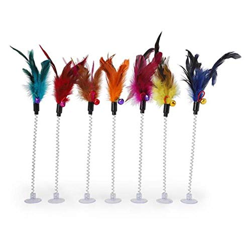 BSDIHRIWEJFHSIE Cat Interactive Toy Stick Federstab mit kleinen Glocke Mauskäfig Spielzeug Plastik künstliche Bunte Katze Teaser Toy Pet Supplies-02, zufällige Farbe, Frankreich BSDIHRIWEJFHSIE Cat Interactive Toy Stick Federstab mit kleinen Glocke Mauskäfig Spielzeug Plastik künstliche Bunte Katze Teaser Toy Pet Supplies-02, zufällige Farbe, Frankreich von BSDIHRIWEJFHSIE