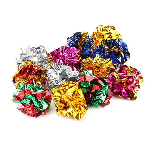 BSDIHRIWEJFHSIE Crinkle Balls 12pcs Bunter Ball Sound Tin Papierspielzeug für Katze Haltbarkeit Vokalisierungspuppen Bite Squeak Toys-12pcs, Australien BSDIHRIWEJFHSIE Crinkle Balls 12pcs Bunter Ball Sound Tin Papierspielzeug für Katze Haltbarkeit Vokalisierungspuppen Bite Squeak Toys-12pcs, Australien von BSDIHRIWEJFHSIE