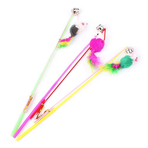 BSDIHRIWEJFHSIE Funny Kitten Cat Teaser Interaktive Spielzeugrute mit Glocken- und Federspielzeug für Katzen Teaser Interaktive Spielzeugrute Haustier Katzenspielzeug Stick-Random Color, Belgien BSDIHRIWEJFHSIE Funny Kitten Cat Teaser Interaktive Spielzeugrute mit Glocken- und Federspielzeug für Katzen Teaser Interaktive Spielzeugrute Haustier Katzenspielzeug Stick-Random Color, Belgien von BSDIHRIWEJFHSIE