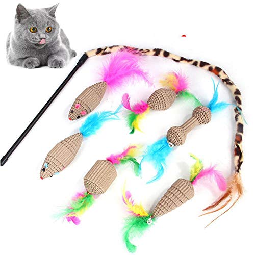BSDIHRIWEJFHSIE Katzenspielzeug Set Kätzchenspielzeug Verschiedene Katzentunnel Fisch Feder Teaser Zauberstab Fisch Flauschige Maus Mäuse Bälle und Glocken Spielzeug-7 Pack BSDIHRIWEJFHSIE Katzenspielzeug Set Kätzchenspielzeug Verschiedene Katzentunnel Fisch Feder Teaser Zauberstab Fisch Flauschige Maus Mäuse Bälle und Glocken Spielzeug-7 Pack von BSDIHRIWEJFHSIE