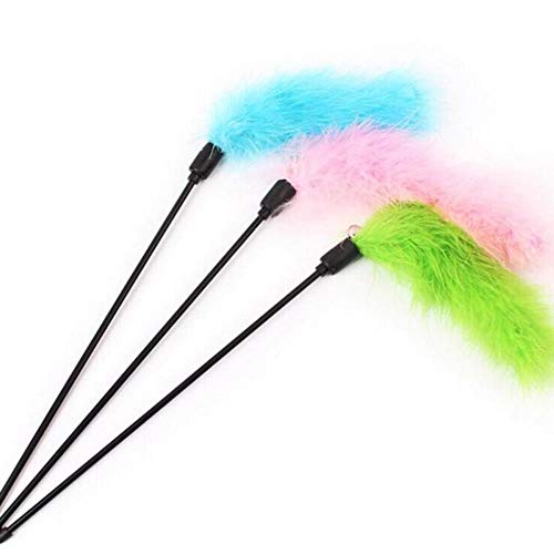 BSDIHRIWEJFHSIE Katzenspielzeug Stick Federstab mit Glocke Maus Käfig Spielzeug Kunststoff künstlich bunt Katze Teaser Spielzeug Haustier liefert zufällige Farbe-03, zufällige Farbe, Frankreich BSDIHRIWEJFHSIE Katzenspielzeug Stick Federstab mit Glocke Maus Käfig Spielzeug Kunststoff künstlich bunt Katze Teaser Spielzeug Haustier liefert zufällige Farbe-03, zufällige Farbe, Frankreich von BSDIHRIWEJFHSIE
