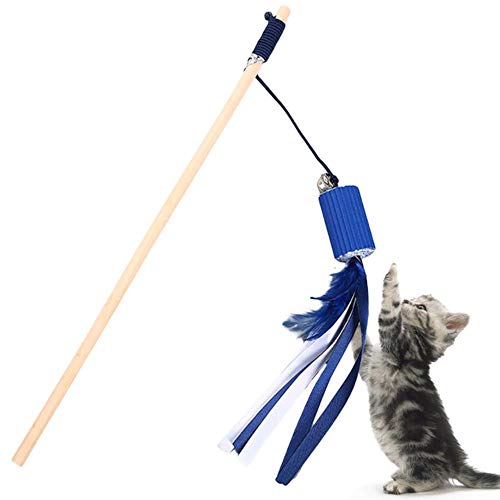 BSDIHRIWEJFHSIE Pet Cat Teaser Multi Farbe Vogelfeder Plüsch Cat Wand Cat Catcher Teaser Stick Maus Fisch Katze Interaktives Spielzeug mit Bell-Paper Tupe, M. BSDIHRIWEJFHSIE Pet Cat Teaser Multi Farbe Vogelfeder Plüsch Cat Wand Cat Catcher Teaser Stick Maus Fisch Katze Interaktives Spielzeug mit Bell-Paper Tupe, M. von BSDIHRIWEJFHSIE