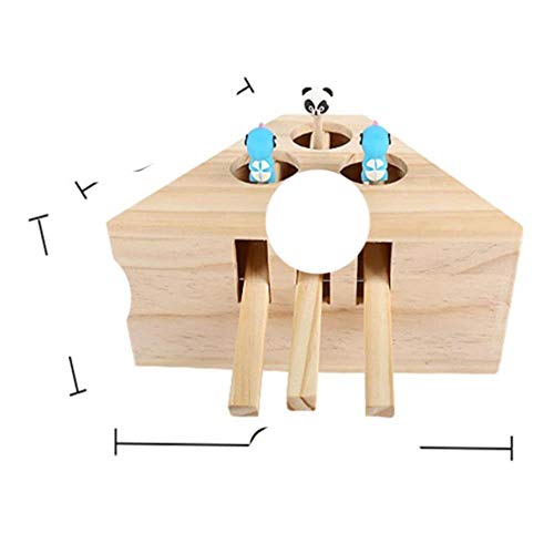BSDIHRIWEJFHSIE Toy Chase Mouse Interaktives Labyrinth-Haustier-Hit-Hamster aus massivem Holz mit 3/5-Loch-Mausloch-Fangbiss Lustige Toy-3-Löcher, wie das Bild zeigt BSDIHRIWEJFHSIE Toy Chase Mouse Interaktives Labyrinth-Haustier-Hit-Hamster aus massivem Holz mit 3/5-Loch-Mausloch-Fangbiss Lustige Toy-3-Löcher, wie das Bild zeigt von BSDIHRIWEJFHSIE