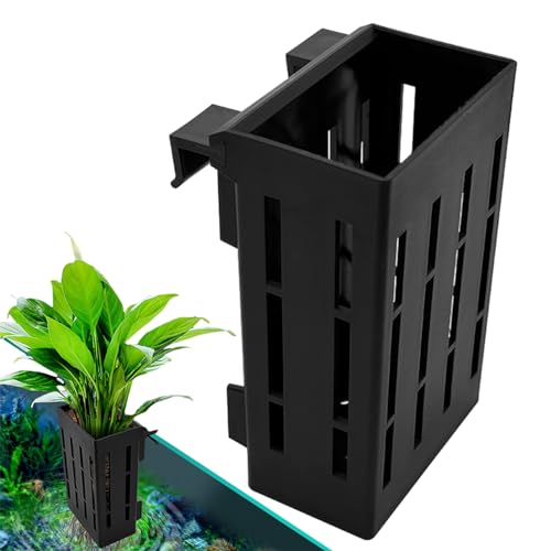 Aquarium-Pflanzenhalter - Wasserpflanzenbecher mit Haken,Aquarium-Pflanzentopf für die Aquaponik-Pflanzenzucht in Aquarien und Aquascape-Dekorationen Bseid von BSEID