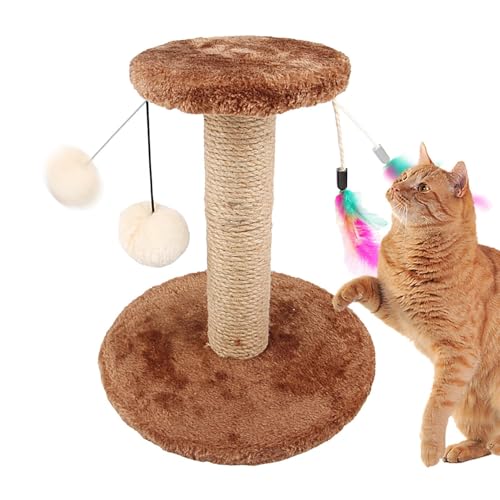 Kratzstation für Katzen | Kratzturm für Katzen aus Sisal | Kratzbaum für Katzen | Kratzbaum für Katzen, vertikaler Kratzbaum mit weichen Kugeln und Federn, Sisal-Kratzpfosten und Kratzbaum Bseid Kratzstation für Katzen | Kratzturm für Katzen aus Sisal | Kratzbaum für Katzen | Kratzbaum für Katzen, vertikaler Kratzbaum mit weichen Kugeln und Federn, Sisal-Kratzpfosten und Kratzbaum Bseid von BSEID