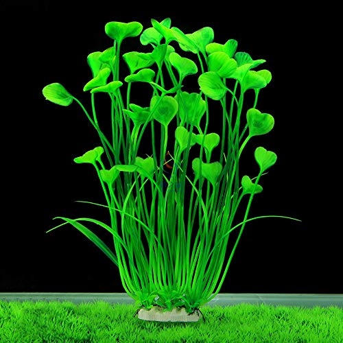 BSGP Künstliche Wasserpflanzen, große Kunststoffpflanze für Aquarium, Landschaft, Unterwasser-Dekoration, Grün von BSGP