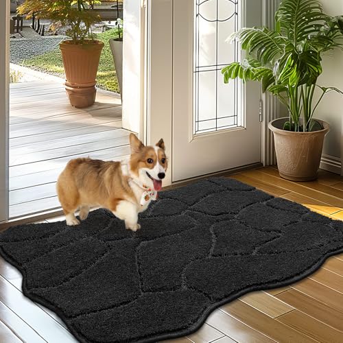 BSICPRO Hundematte für schlammige Pfoten, 61 x 91 cm, niedriges Profil, saugfähig, Schmutzfangmatte, rutschfest, waschbar, Schlammmatte für Hunde, Polyester, Haustierteppich für Haustür, Innenbereich BSICPRO Hundematte für schlammige Pfoten, 61 x 91 cm, niedriges Profil, saugfähig, Schmutzfangmatte, rutschfest, waschbar, Schlammmatte für Hunde, Polyester, Haustierteppich für Haustür, Innenbereich von BSICPRO