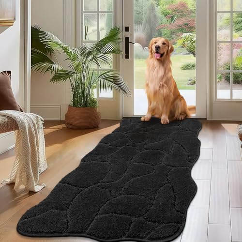 Große Hunde-Fußmatte für schlammige Pfoten, 61 x 150 cm, saugfähig, lang, rutschfest, waschbar, Schlammmatte für Hunde, Polyester-Mikrofaser, weiche Haustierteppichmatte für Eingang Große Hunde-Fußmatte für schlammige Pfoten, 61 x 150 cm, saugfähig, lang, rutschfest, waschbar, Schlammmatte für Hunde, Polyester-Mikrofaser, weiche Haustierteppichmatte für Eingang von BSICPRO