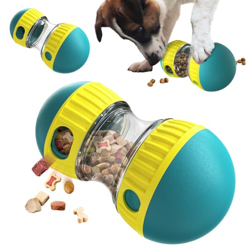 BSISUERM Hunde-Puzzle-Spielzeug, verstellbar, Futterspender, robuster Welpenanreicherungsball, interaktives langsames Füttern, für kleine, mittelgroße und große Hunde, um sie zu beschäftigen, 2 Stück BSISUERM Hunde-Puzzle-Spielzeug, verstellbar, Futterspender, robuster Welpenanreicherungsball, interaktives langsames Füttern, für kleine, mittelgroße und große Hunde, um sie zu beschäftigen, 2 Stück von BSISUERM