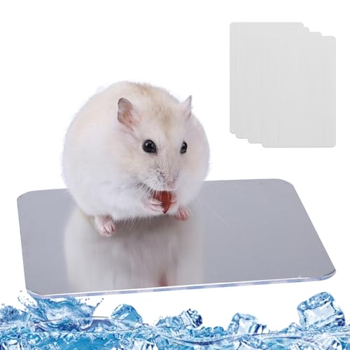 BSITSSS Kaninchen-Kühlkissen, 4 PCS 12 * 8cm Kühlplatte für Kaninchen, Kühlmatte für Kaninchen, Hamster-Kühlkissen für Haustiere Kühlplatte aus Aluminiumlegierung Kühlen von Haustieren BSITSSS Kaninchen-Kühlkissen, 4 PCS 12 * 8cm Kühlplatte für Kaninchen, Kühlmatte für Kaninchen, Hamster-Kühlkissen für Haustiere Kühlplatte aus Aluminiumlegierung Kühlen von Haustieren von BSITSSS