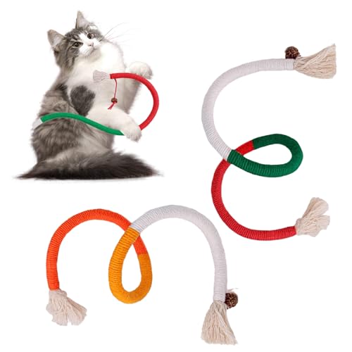 BSITSSS Katzen Spielzeug Kitten Beißseil, 2 Stück Katzenminze Spielzeug Beißseil, Kauspielzeug Katze und Gegen Mundgeruch, Katzenspielzeug Beißseil, Interaktives Katzen Kaustangen zum Stressabbau BSITSSS Katzen Spielzeug Kitten Beißseil, 2 Stück Katzenminze Spielzeug Beißseil, Kauspielzeug Katze und Gegen Mundgeruch, Katzenspielzeug Beißseil, Interaktives Katzen Kaustangen zum Stressabbau von BSITSSS