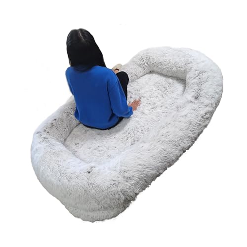 Menschliches Hundebett für Menschen, übergroßes Hundebett für Menschen, Bodensofa, faltbar, 180,3 x 99,1 x 30,5 cm, flauschig, extra riesig, menschliches Hundebett für erwachsene Haustiere, waschbar Menschliches Hundebett für Menschen, übergroßes Hundebett für Menschen, Bodensofa, faltbar, 180,3 x 99,1 x 30,5 cm, flauschig, extra riesig, menschliches Hundebett für erwachsene Haustiere, waschbar von BSKJMMP