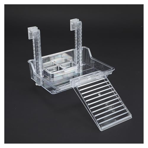 Schildkröten-Docks zum Sonnenbaden, Acrylbereich für Schildkrötenbecken, Plattformrampen für Aquarien, rutschfeste Oberfläche, leicht zu kletterndes Design, Wasser-Reptilien-Rampen-Dock (185 x 139 x von BSKJMMP