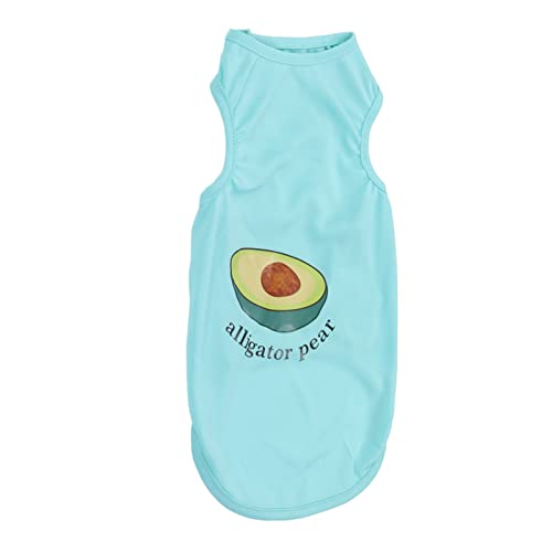 Hundekleidung für kleine Hunde | ärmelloses Westenhemd mit Avocado-Motiv | Sommer-Haustierhemden für Welpen/Katzen/Outdoor (M) von BSLSVGE