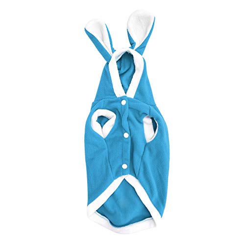 Rabbit Pet Hoodie for Dogs & Cats | Warm Winter Clothes with Soft Breathable Fabric | Cute Costume for Puppy Small Medium Large Pets | Lightweight Dog Sweater (M) von BSLSVGE