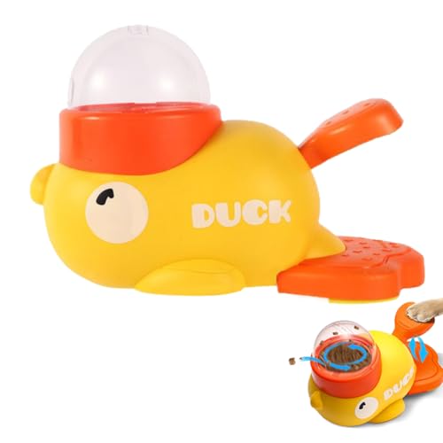 Entenform Interaktive Futterspender, Hund Slow Feeder Spielzeug, 2 in 1 Slow Feeder Hund Intelligenzspielzeug, Reduziert Blähungen und Beugt Schluckbeschwerden vor (Ente) von BSNRDX