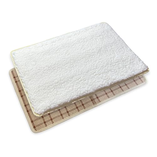 Ersatz-Pad für Hundetragetasche, Katzentragetasche, Haustier-Transportbox, Plüsch- und Rattan-Matten, doppelseitig, Hundebett-Matte, Hundehütte, 2er-Pack, 50,8 x 33 cm Ersatz-Pad für Hundetragetasche, Katzentragetasche, Haustier-Transportbox, Plüsch- und Rattan-Matten, doppelseitig, Hundebett-Matte, Hundehütte, 2er-Pack, 50,8 x 33 cm von BSOTENA