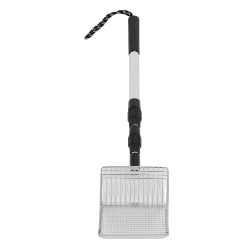 BSTCAR Huhn Poop Scooper Einstellbare Katzenstreu Schaufel Abnehmbarer Langer Griff Siebschaufel Poop Schaufel für Katzen Hunde Huhn von BSTCAR