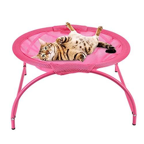 BSTCAR Katze Hängematte Katze Bett Hund Hängematte Bett atmungsaktiv Haustier hängenden Bett Haus Katze Bett Hängematte für Indoor Outdoor (Rosa) von BSTCAR