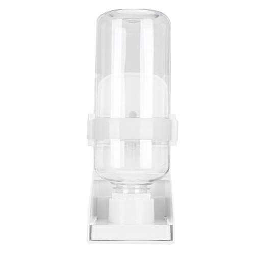 Hängender Wasserspender Haustiere, automatischer Wasserspender Haustierfutter Abnehmbare Wasserflasche Welpen und Kätzchen (Weiß) von BSTCAR