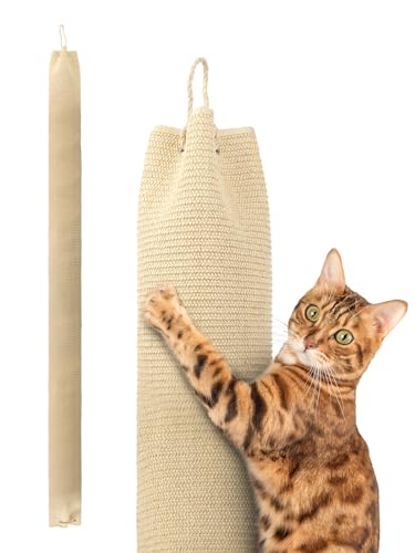 BSWAY Klettersack für Katzen 16x16x240cm Katze Kletterseil, Sisal Sack Klettersack Climber für Katzen mit Haken und Füllpolster BSWAY Klettersack für Katzen 16x16x240cm Katze Kletterseil, Sisal Sack Klettersack Climber für Katzen mit Haken und Füllpolster von BSWAY