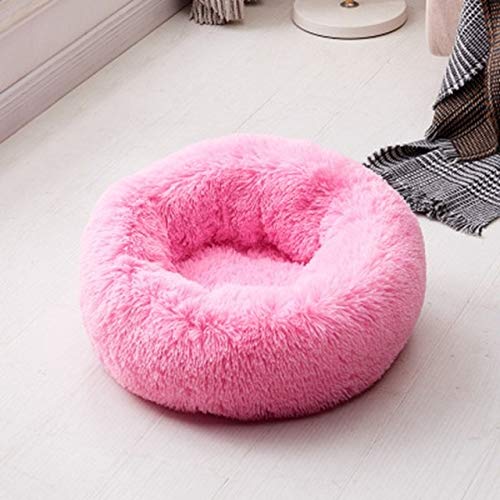Katzenbett, rund, bequem, beruhigendes Hundebett für Katzen, beruhigendes Bett, Anti-Angst, Haus für Katze, Fleece, Marshmallow, Katzenbett, Kissen, Pink, 1, Außendurchmesser 50 cm, Russische Föderation Katzenbett, rund, bequem, beruhigendes Hundebett für Katzen, beruhigendes Bett, Anti-Angst, Haus für Katze, Fleece, Marshmallow, Katzenbett, Kissen, Pink, 1, Außendurchmesser 50 cm, Russische Föderation von BSZHCT