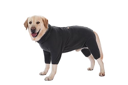 BT Bär Hund Winter Kleidung, Extra warme Hund Fleece Reißverschluss Pyjamas, Haustier Hund Cozy Onesie Jumpsuit PJS Kleidung für Welpen Kleine Hunde(XS,Grau) von BT Bear