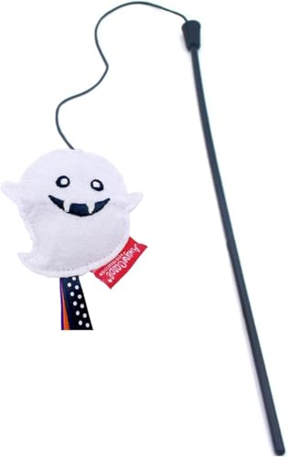 BT Bear Halloween-Katzenspielzeug, interaktives Katzenspielzeug, Kätzchen-Zauberstab-Spielzeug für Indoor-Katzen zum Jagen und Trainieren (Gespenster) von BT Bear
