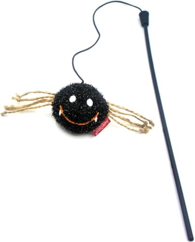 BT Bear Halloween-Katzenspielzeug, interaktives Katzenspielzeug, Kitty-Zauberstab-Spielzeug für Indoor-Katzen zum Jagen und Trainieren (Spinne) von BT Bear