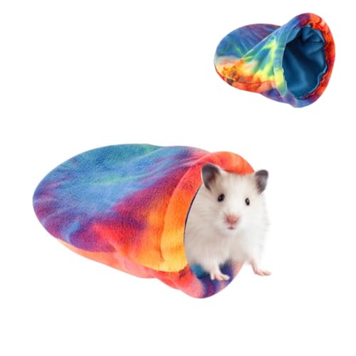 BT Bear Hamster-Schlafsack, Ratten-, Hamsterhaus-Bett, kleines Haustiernest, Versteck für Kleintiere, Schlafbett, Winterkäfig, Nestbett für Meerschweinchen, Eichhörnchen, Frettchen, Chinchilla (S) von BT Bear