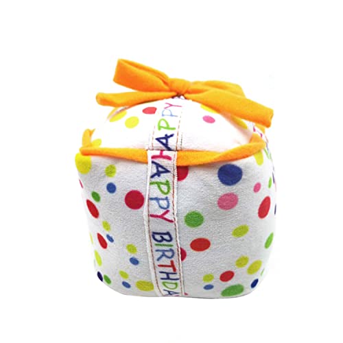 BT Bear Hunde-Geburtstagstorten-Plüschspielzeug, Hundegeburtstagsspielzeug, Welpe, Kuchen, Welpen, Cupcake, Plüsch, Quietschspielzeug für Katzen, Hunde (Geburtstagsgeschenkbox) von BT Bear
